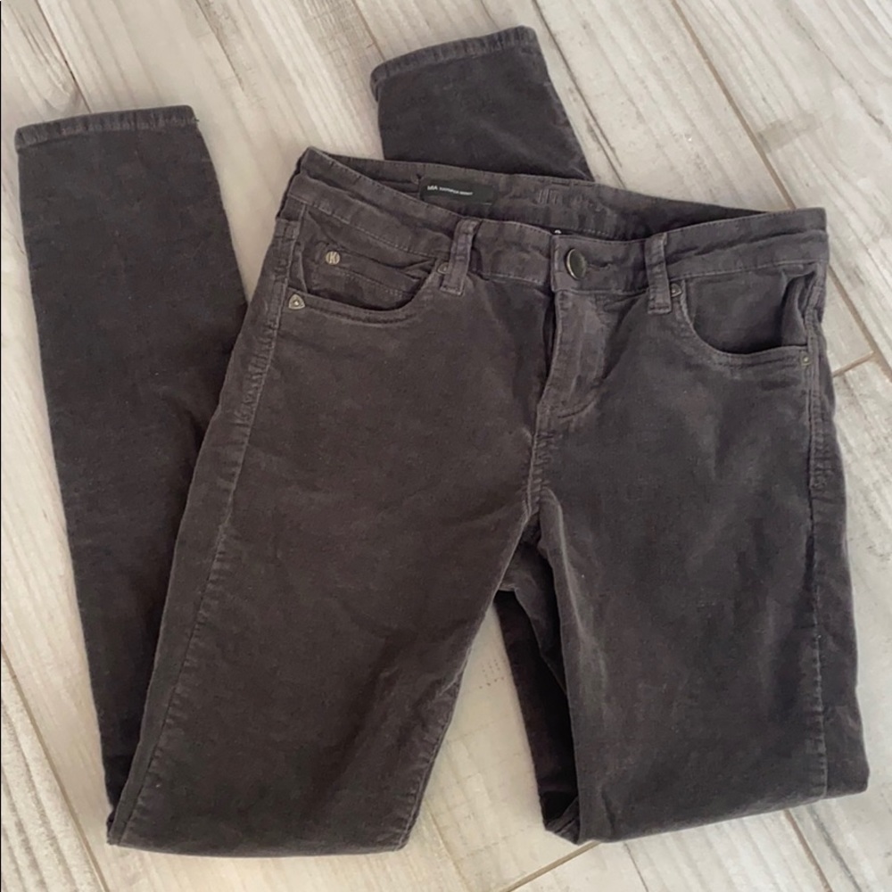 Kut from the Kloth corduroy grey skinny Mia 4